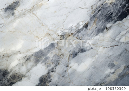 Marble texture. Marble background grey blue white black color with gold. Natural pattern of marble. Surface of stone, granite. Stylish design. Abstract backdrop with copy space. Ceramic tiles. 108580399