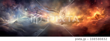 light clouds add a touch of illumination and radiance to the sky, enhancing the beauty of the world above. 108580832