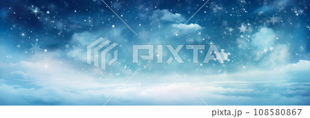 background with falling snowflakes against a wintry sky, conveying a serene and snowy atmosphere. background with falling snowflakes against a wintry sky, conveying a serene and snowy atmosphere. 108580867