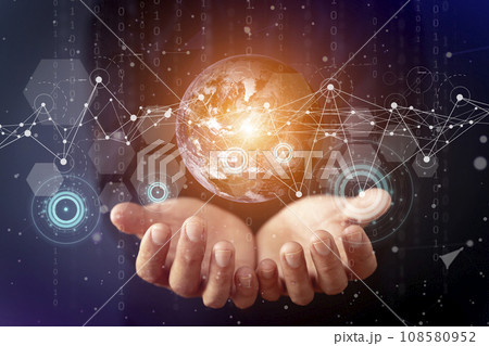 Analytics data global technology concept. Network, ai, business background. Analytics data global technology concept. Network, ai, business background. 108580952
