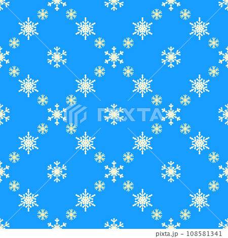 Christmas snowflakes seamless pattern for winter holidays 108581341