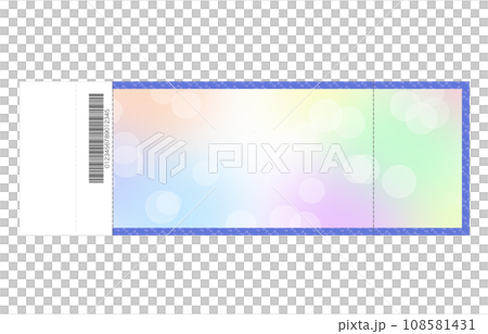 門票插畫真實 108581431
