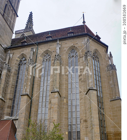Exterior of the St. James's Church, Rothenburg ob der Tauber, Bayern, Germany Europe 108581669