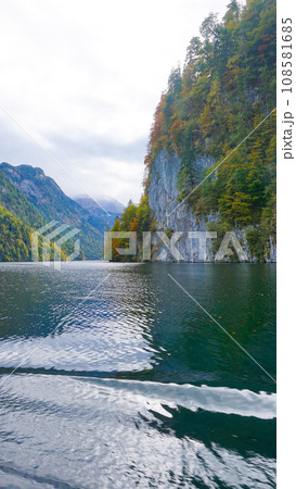 Konigsee, Germany - lake surrounded with mountains, Berchtesgaden National Park, Bavaria, Germany 108581685