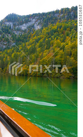 Konigsee, Germany - lake surrounded with mountains, Berchtesgaden National Park, Bavaria, Germany 108581687