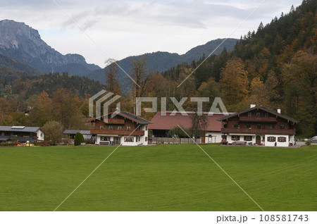 View of Berchtesgaden National Park, Berchtesgaden Alps, Berchtesgadener Land, Bavaria, Germany, Europe 108581743