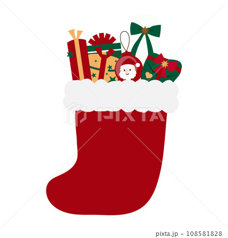 クリスマス　靴下　イラスト 108581828
