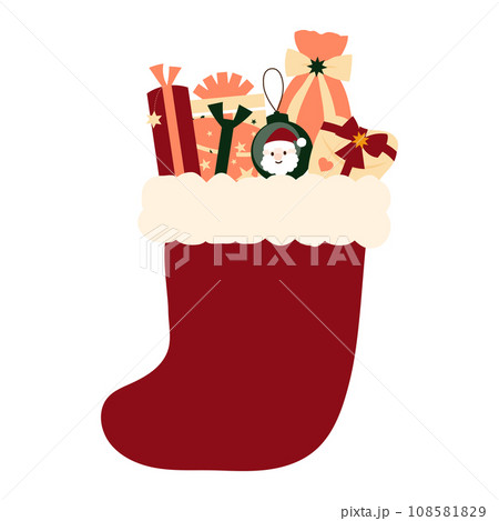 クリスマス 靴下 イラスト クリスマス 靴下 イラスト 108581829