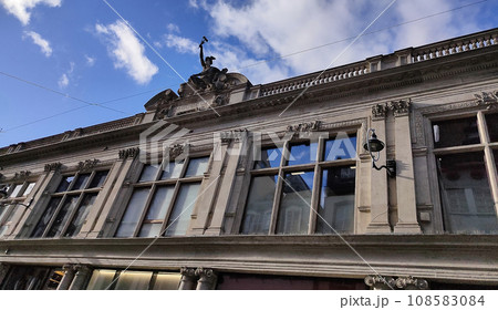 Historic old facade in downtown of Strasbourg, France, 108583084