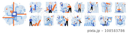 Decision vector illustration. Making well informed decision can lead to positive results and successful outcomes Sound judgment and agreement among team members are vital for effective decision making 108583786