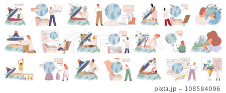 Science. Vector illustration. Education plays vital role in nurturing scientific curiosity and knowledge Scientific discoveries contribute to advancements in various fields The pursuit knowledge 108584096