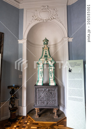 Interior of Castle Belvedere near Weimar Thuringia Germany is a elegant summer residence dating from 18th century. Interior of Castle Belvedere near Weimar Thuringia Germany is a elegant summer residence dating from 18th century. 108585001