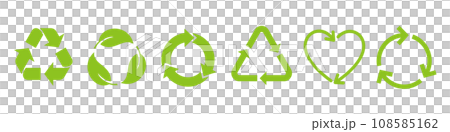 Arrow icon representing recycling and circulation 108585162