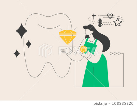 Grills jewelry teeth abstract concept vector illustration. Grills jewelry teeth abstract concept vector illustration. 108585220