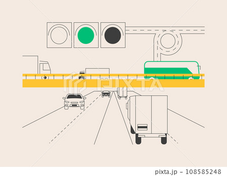 National transport abstract concept vector illustration. 108585248