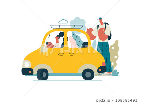 Mutual Support: Assistance in parking the car -modern flat vector concept illustration of man assisting woman with parallel parking A metaphor of voluntary collaborative exchanges of resource, service Mutual Support: Assistance in parking the car -modern flat vector concept illustration of man assisting woman with parallel parking A metaphor of voluntary collaborative exchanges of resource, service 108585493