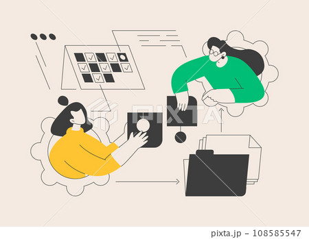 Job sharing abstract concept vector illustration. Job sharing abstract concept vector illustration. 108585547