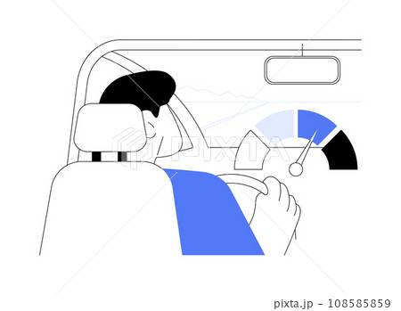 Speed limit abstract concept vector illustration. 108585859