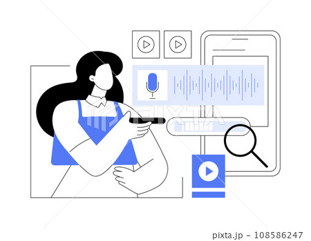 Voice search abstract concept vector illustration. Voice search abstract concept vector illustration. 108586247