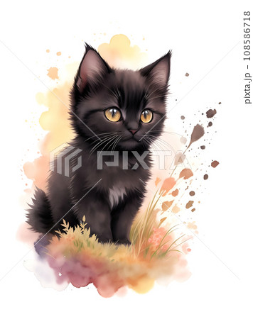 黒猫「AI生成画像」 108586718