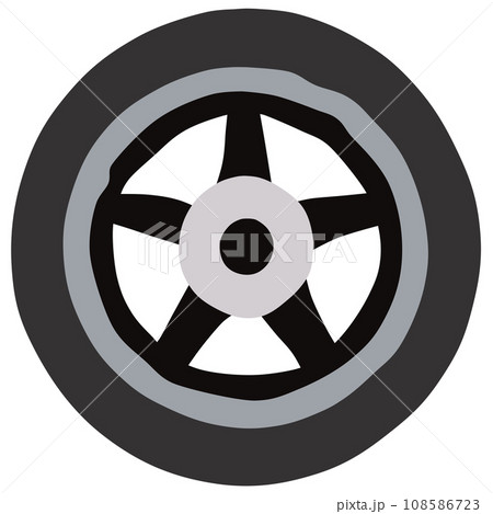 車のタイヤのアイコン 車のタイヤのアイコン 108586723