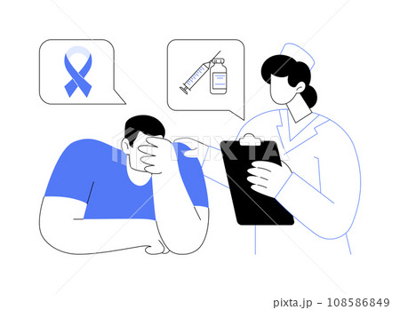Cancer diagnosis abstract concept vector illustration. 108586849