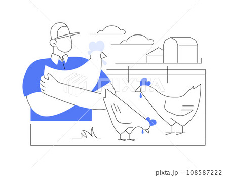 Cage-free animal living isolated cartoon vector illustrations. Cage-free animal living isolated cartoon vector illustrations. 108587222