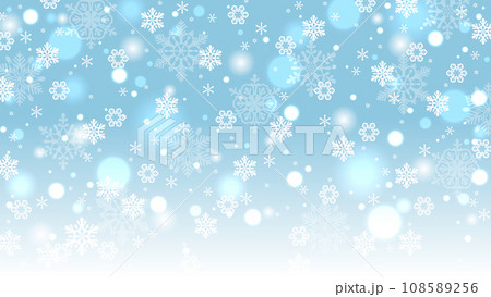 雪もようの背景、16:9サイズ 108589256