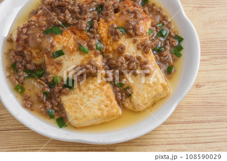 トウフステーキの挽き肉あんかけ 108590029