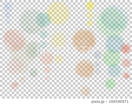 カラフル連なるドット カラフル連なるドット 108590971