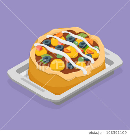 3D Isometric Flat Vector Illustration of Turkish Traditional Cuisine 3D Isometric Flat Vector Illustration of Turkish Traditional Cuisine 108591109