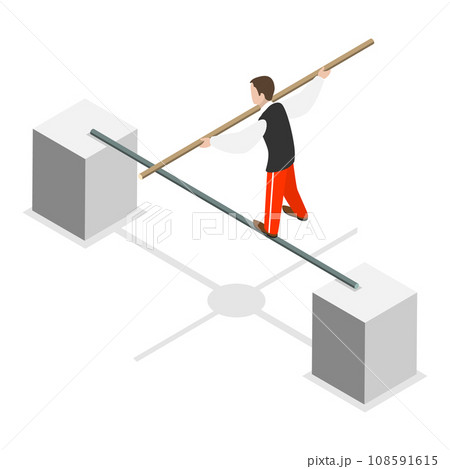 3D Isometric Flat Vector Set of Circus Characters. Item 6 3D Isometric Flat Vector Set of Circus Characters. Item 6 108591615