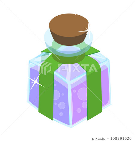 3D Isometric Flat Vector Set of Magic Potions. Item 4 3D Isometric Flat Vector Set of Magic Potions. Item 4 108591626