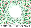 水玉模様のフレーム 108592871