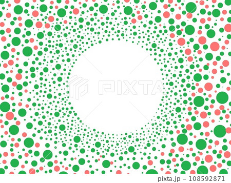 水玉模様のフレーム 108592871