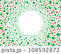 水玉模様のフレーム 108592872