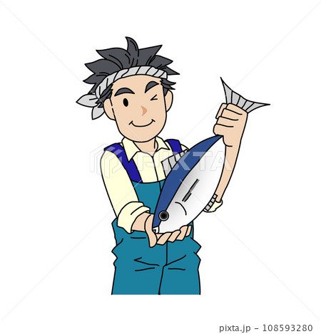 優しいタッチの漁師の男性 108593280