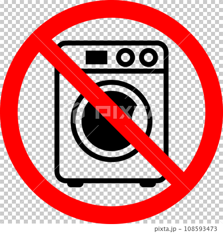 Do not use washing machine icon 108593473