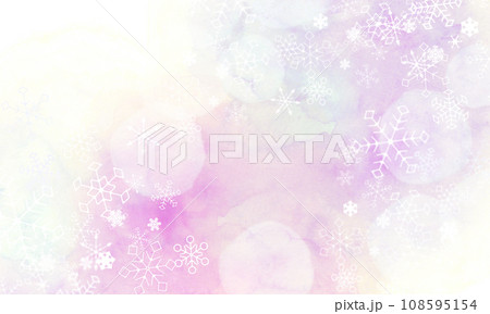 きらめく雪の背景素材 バックグラウンド ピンク系 きらめく雪の背景素材 バックグラウンド ピンク系 108595154