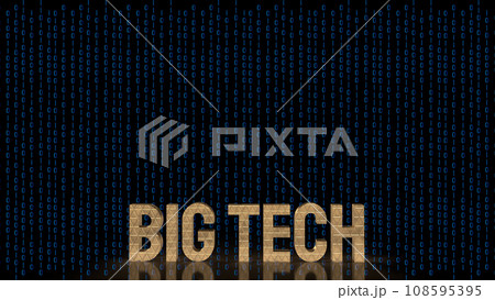 The Gold Big tech on digital Background for Business or technology concept 3d rendering The Gold Big tech on digital Background for Business or technology concept 3d rendering 108595395
