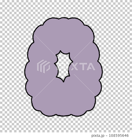 Number Alphabet Cloud Bubble Cute Typography pastel colorful Trendy Retro Y2k childish for birthday nursery baby shower 108595646