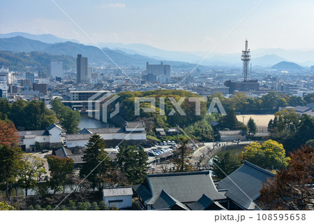 彦根城から見る彦根市の風景 108595658