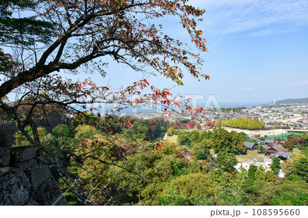 彦根城から見る彦根市の風景 彦根城から見る彦根市の風景 108595660