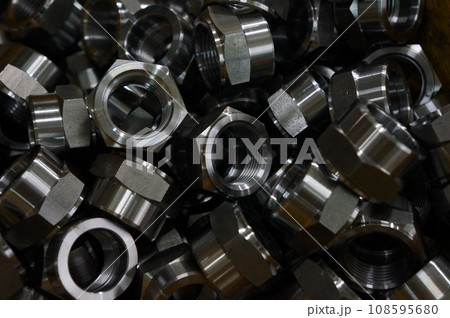 Many Nipple Adapter fitting used to connect for hydraulic Many Nipple Adapter fitting used to connect for hydraulic 108595680
