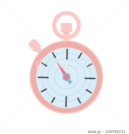 Stopwatch isolated on white background. Fitness, sport, healthy lifestyle, time management concept. 108596212