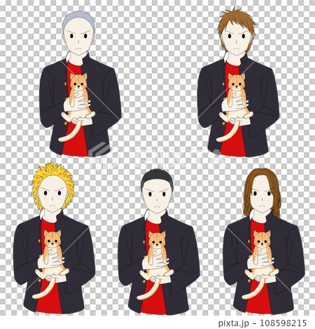 Yankee holding a cat 108598215