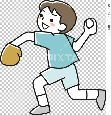 男孩投擲棒球 108599836