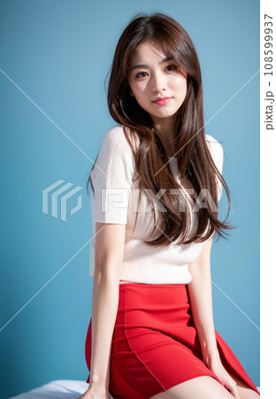 AI生成画像【人物】ロングヘアの女性 AI生成画像【人物】ロングヘアの女性 108599937