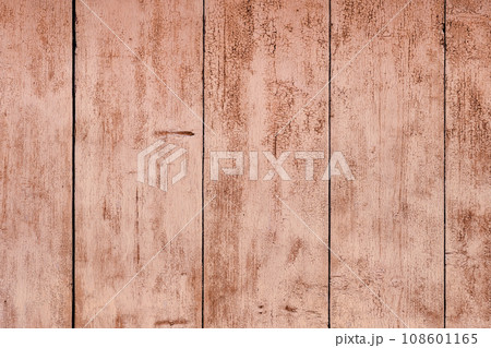 The background of the wall with the texture of boards painted with red paint 108601165