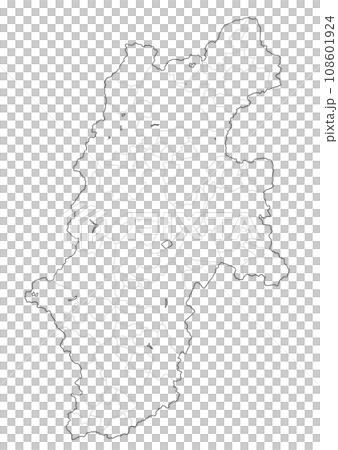 空白地圖 長野縣 空白地圖 長野縣 108601924